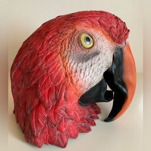 Halloween Mask Parrot. Rubber mask covers full head.